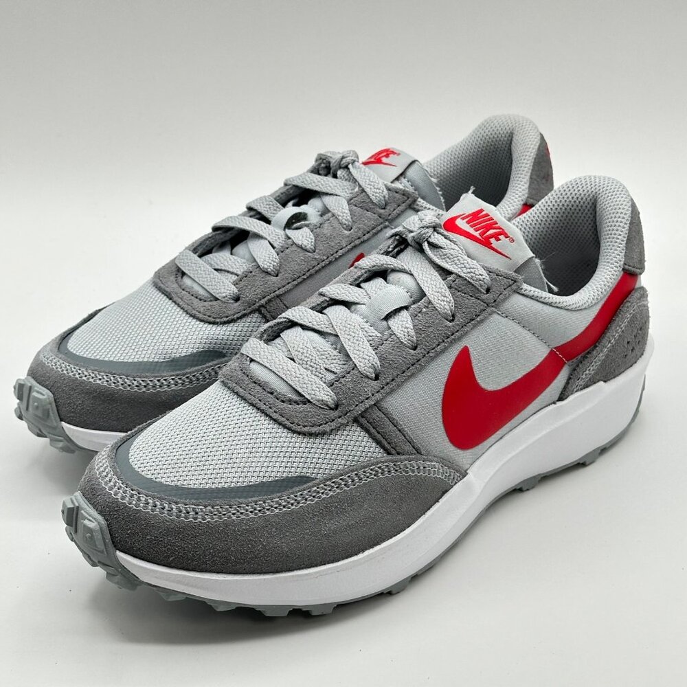 Nike Waffle NAV  Wolf Grey University Red FJ4195-004 Size Women's 7.5  / Men's 6 - Picture 2 of 12
